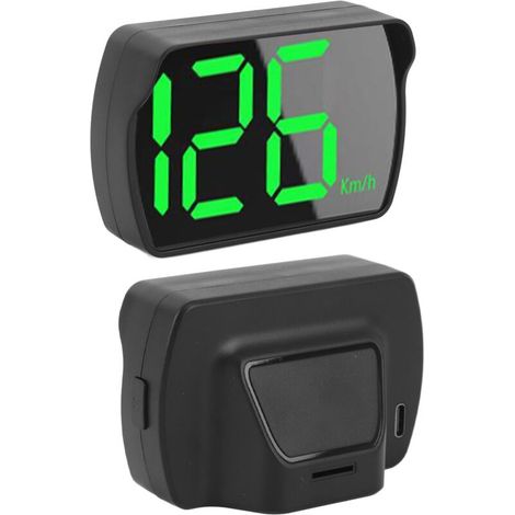 Velocímetro HUD con conexión USB y pantalla digital en km/h, ajuste universal para camiones, SUV y autobuses. (1/5)