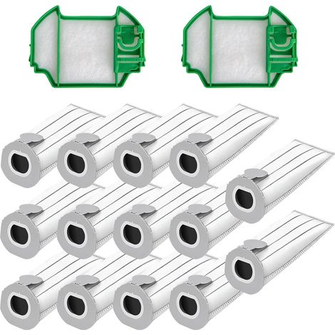 14 Stück Staubsaugerbeutel für Vorwerk Kobold VK7 FP7 Premium Filtertüten für Kobold,FP7 Staubsaugerbeutel für Vorwerk,VK7 Staubbeutel Ersatzteile（mit zwei Filter） (1/5)
