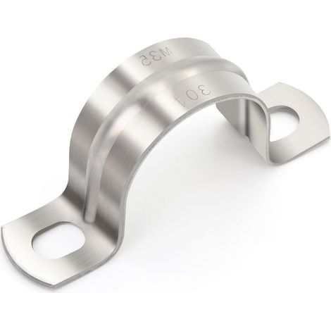 10 Collier De Fixation, Acier Inoxydable 304, Ø 35 Mm, Pour Tuyau Eau Chaude Et Chauffage (1/5)