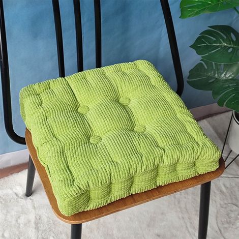 Coussin De Sol En Velours Côtelé Rempli De Grains De Maïs - Tapis Carré Pour Méditation Lecture Jeux Salon Ou Repos Animal - 1 Pièce (1/5)