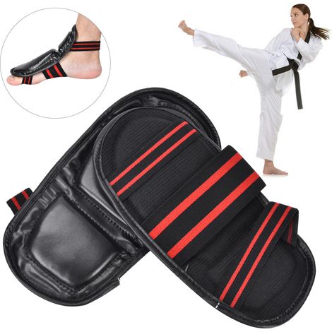 Protections de cou-de-pied en EVA pour Sanda, Boxe, MMA, Muay Thaï (noir) (1/5)