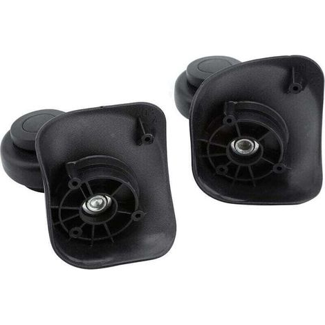 Schwerlast-Lenkrollen, schwarz – 2er-Set für Reisekoffer, einfache Montage, 50 mm Durchmesser