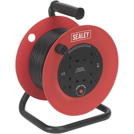 Couronne de câble électrique Sécurité thermique 4 x 230 V 25 m 1.5mm²