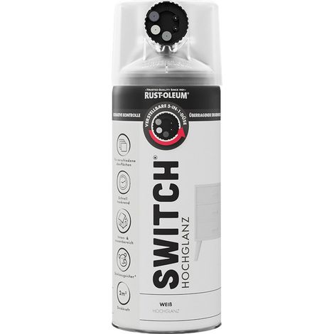 Rust-Oleum Sprühlack Switch 400 ml weiß hochglanz Lackspray