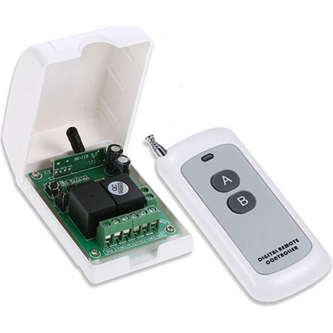 Interrupteur de télécommande sans fil bidirectionnelle à apprentissage, 12 V CC, récepteur sans fil avec télécommande sans fil 4