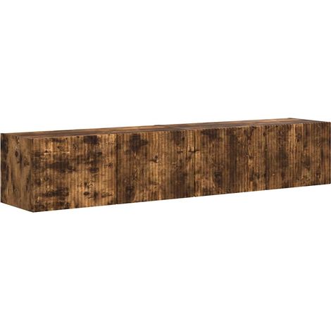 Mobile TV da parete 2 pcs Rovere fumé 78,5 x 31 x 29,5 cm vidaXL