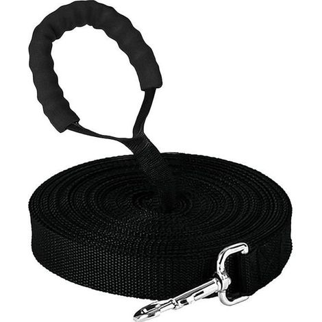 Laisse pour chien - 30 m - Poignée rembourrée - Nylon durable - Pour dressage (1/5)