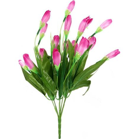 Strauß künstlicher Krokusse in Hellrosa – 20 Stück, 35 cm hoch (1/3)