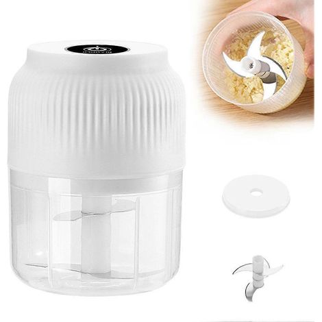 Presse-ail électrique sans fil, sauce à tremper, petit hachoir à ail électrique domestique, piment, robot culinaire