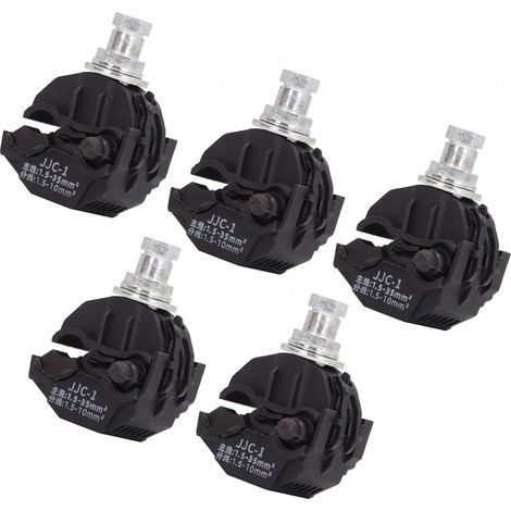 Connecteur de Perage D'isolation 5 Pi¨¨ces connecteur percage Pince de Perage sans Pelage 1KV, S¨parateur de Cable Haute Basse Tension, Pince de Fil de Per Crimp Terminaler (1/5)