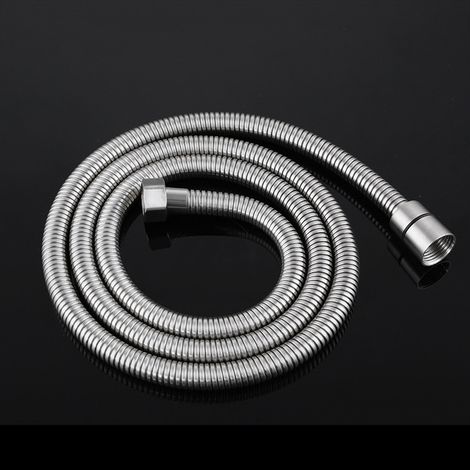 Flexible de douche à main renforcé en acier inoxydable 304 de 1,5 mètre avec tube intérieur en EPDM, résistant à la haute pression et aux hautes températures. (1/5)