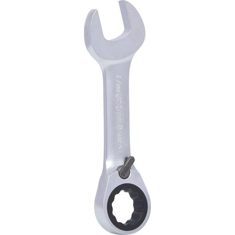 KS Tools - Clé mixte courte à cliquet réversible GEARplus®, 17 mm , sans carte support - 503.4640-1 (1/4)