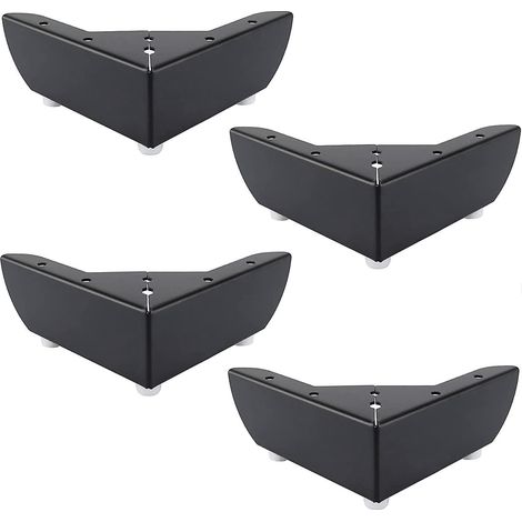 DIY-Küchenmöbelfüße, 50-mm-Füße für Couchtisch, Schränke, Bett, Sofa, Stuhl, Schreibtisch, schwarz.