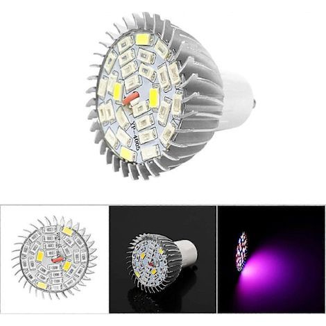 Lampe de culture LED GU10, angle de diffusion de 120°, spectre large, pour la culture hydroponique de fleurs et légumes, 28 W, 220 V-AquaForge (1/5)