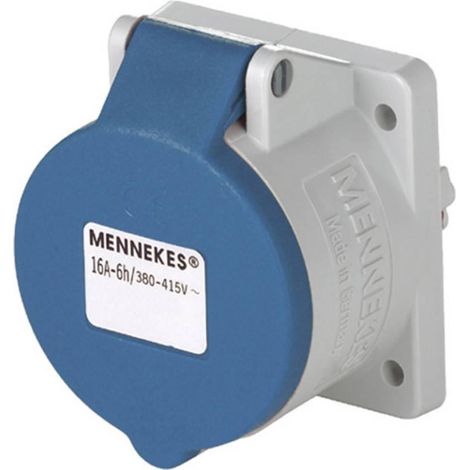 Mennekes 1668 Enchufe eléctrico 16A 230V azul blanco