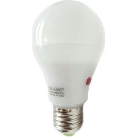 Lampadina led crepuscolare 10w vivalamp con sensore luce si accende al buio kit 2 pezzi