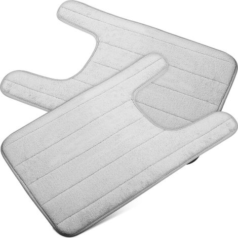Shaped Bath Mat Non Slip and Super Absorbent Cotton Easy