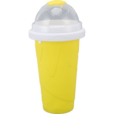 Schnell zubereitete Smoothie-Becher, schnell gefrorene Smoothie-Becher, hausgemachte Milchshake-Maschine für die ganze Familie (gelb) (1/5)