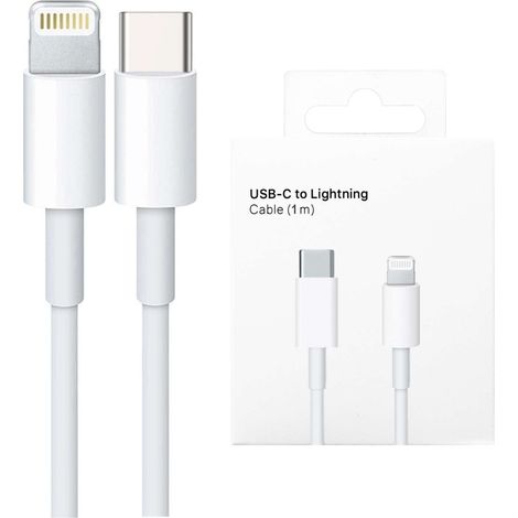 Câble Usb-c À Lightning - Blanc - 100 Cm - Chargement Rapide 20 W - Power Delivery (1/3)