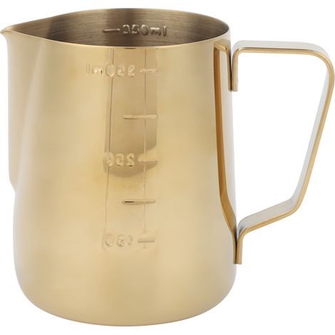 Tasse à Mousser Pichet à Lait à café épaissi Pichet à Pointe Pichet Tasse à Mousse de Lait Tasse à Dessin Tasse à Lait pour Tasse à Lait pour Réservoir de Lait Appareil en (Or).