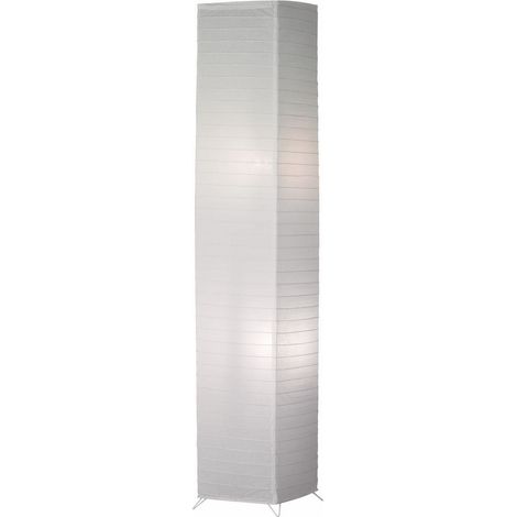 Eglo – Lampadaire LED en papier bamboo blanc – Hauteur 130 cm – Éclairage 2 ampoules E27 max 60W – Design zen pour séjour et chambre (1/5)