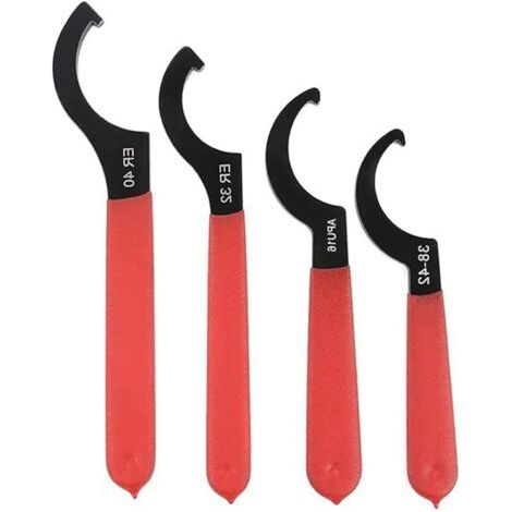 Lot de 4 clés à écrou incurvées en acier robuste pour réparation automobile et maison (1/5)