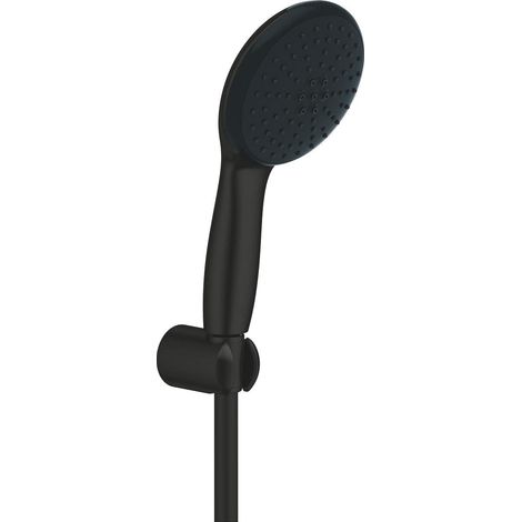 GROHE 26 164 243 TEMPESTA 110 Conjunto de ducha con soporte, 2 chorros (Rain, Jet) Negro Mate - ref: 26 164 243