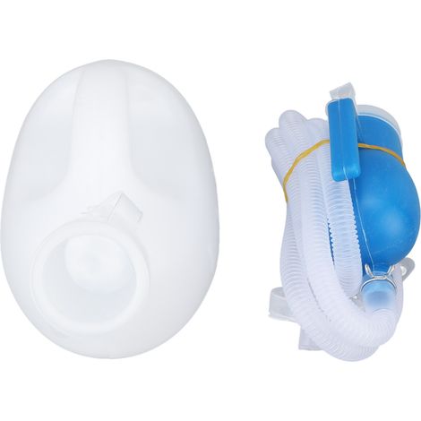 Bouteille d'urine 2000ml, grande capacité, étanchéité renforcée, épaissie, portable, pour personnes âgées, patients, usage domestique et hospitalier, blanc. (1/5)