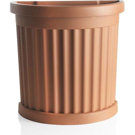 VASO 'ROMA' cm 27 x 52 x h 49 Lt. 35 terracotta  - BAMA