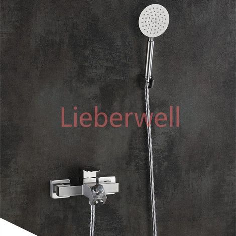 Robinet mitigeur d'eau, douche en acier inoxydable 304, pomme de douche de salle de bains, robinet de baignoire à triple eau dissimulée (1/4)