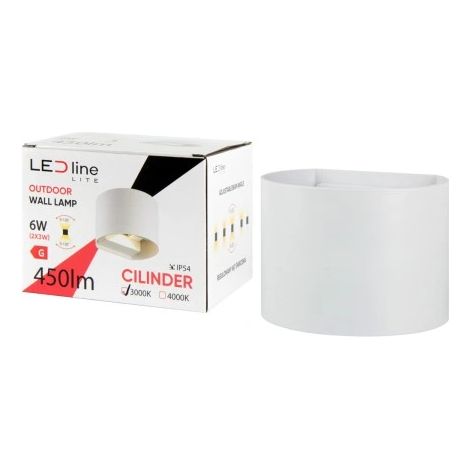 Applique da esterno a LED 2x3W 3000K IP54 bianca (1/5)