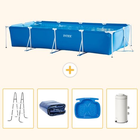 Intex Piscine Tubulaire Rectangulaire - 450x220x84 cm - 5-pièces S144 (1/5)