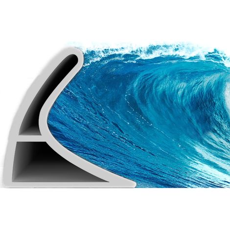 Ein wasserdichter Silikonstreifen für den Gebrauch im Badezimmer, selbstklebender wasserdichter Streifen, wasserdichter Streifen (2 Meter x 2 Zentimeter x 3 Zentimeter) (1/5)