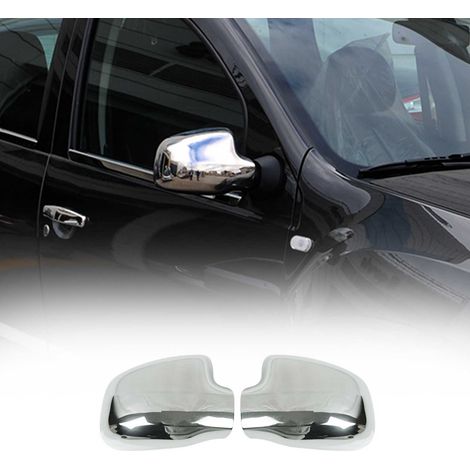 Coques de Rétroviseurs pour Dacia Duster 2012-2018 en Acier Chromé Argent