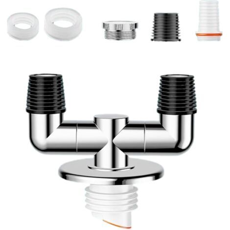 Raccord de vidange de sol pour machine à laver, adaptateur anti-débordement pour machine à laver, raccord d'égout pour tuyau de salle de bain (1/5)