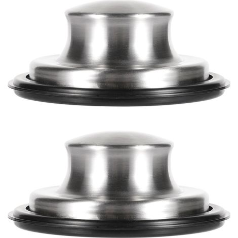 Lot de 2 bouchons de bonde d'évier avec protection anti-cheveux et couvercle de douche