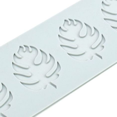 Moule En Silicone Feuilles Du Gland - 4 Emplacements - Tapis Dentelle 3D Pour Chocolat Bonbons Fondant - Réutilisable - 1 Pièce (1/5)