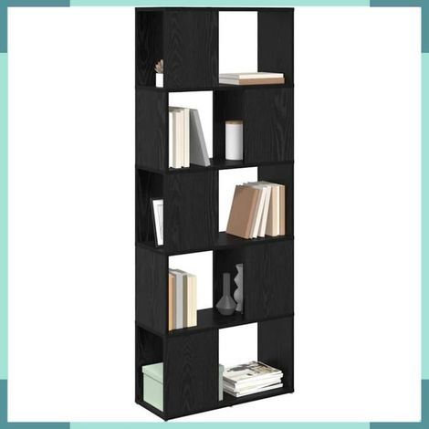 Ensemble meuble TV - 875199 - Noir - Bois d'ingénierie - 60 x 24 x 156 cm (1/5)