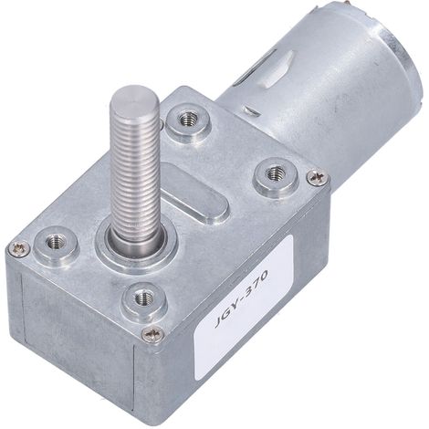 Moteur Réducteur DC 12V 6 RPM - Réducteur à Engrenages Hélicoïdaux Silencieux, Haute Durabilité et Résistance à la Corrosion