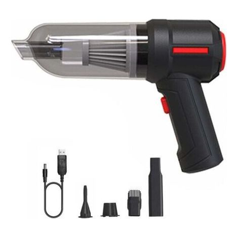 3 in 1 Handheld Cordless Air Blower Air Duster Mini 9000Pa Cordless Car PC Keyboard Handheld Vacuum Cleaner Black (1/4)
