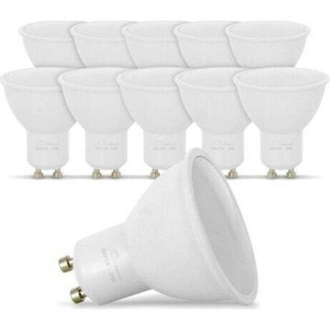 Lot de 10 ampoules Led GU10 7W eq. dimmable Température de couleur : blanc froid 6500K (1/3)