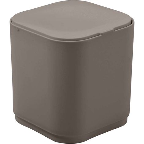 SEVENTY Poubelle de table pivotante, plastique ABS, tortora (1/4)