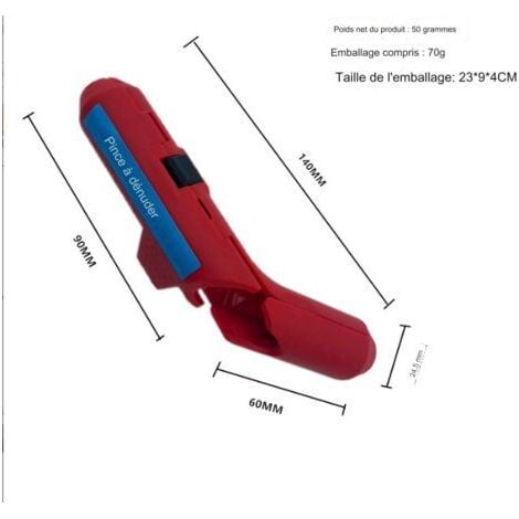 – dénudeur de fil multifonctionnel, outil de dénudage de fils et de câbles, électricien Portable spécial (1/2)