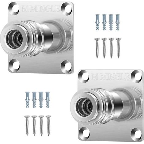 Lot de 2 Supports de Canon à Mousse Automatiques, Support Mural pour Lance à Mousse avec Connexion Rapide 1/4" (6,35 mm) (1/4)