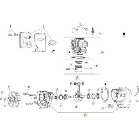ORIGINAL EMAK HALBES KURBELGEHÄUSEPAAR 58090002BR