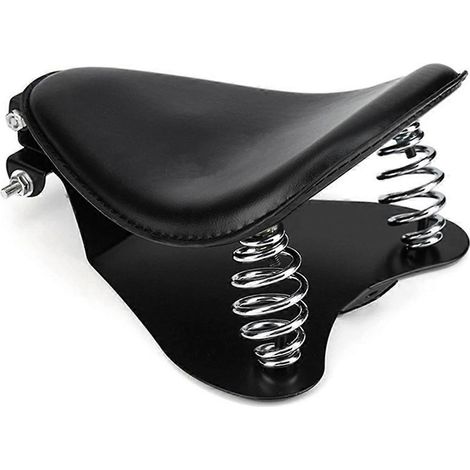 Sacoche de selle rembourrée rétro modifiée pour moto YY-184, noire (1/5)