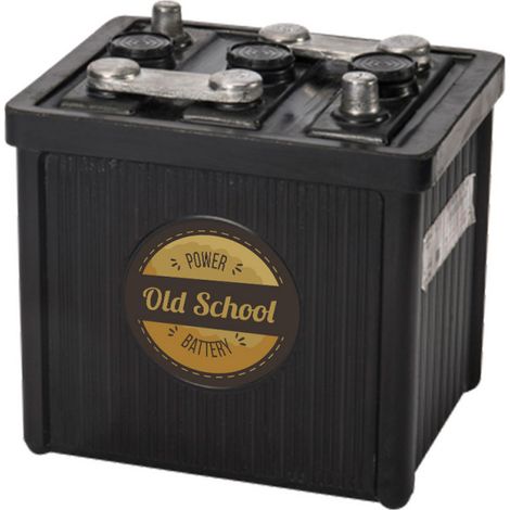 Power Battery – Batterie démarrage 6V 84Ah 460A – Plomb Calcium – Pour voitures et bateaux – Longueur 225mm, Hauteur 220mm