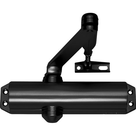 Assa Abloy chiudiporta aereo DC120-1 con fermo con braccio spingiporta (1/2)