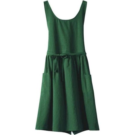 Tablier de ménage en coton - Vert - pour cuisine, peinture, jardinage, nettoyage, magasin de fleurs