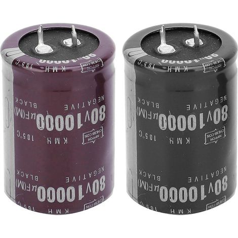 condensateurs électrolytiques en aluminium 10 000 µF 60 V 105 °C pour amplificateurs, équipements audio, éclairage LED 35 x 50